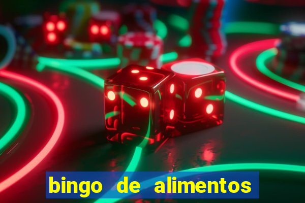 bingo de alimentos saludables para imprimir